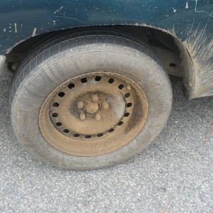 Little bit of mud on the tires