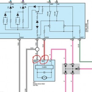 ac wiring to air mix motor