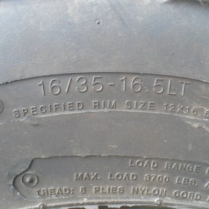 (3) 35" Super Swampers for sale.
