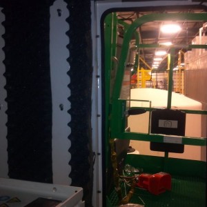 I'm inside of a dust collector