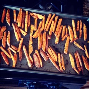 Home made sweet potato fries