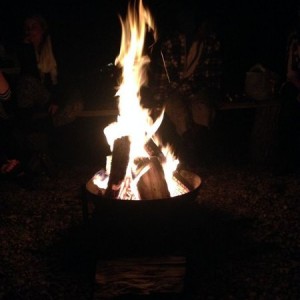 Bonfire. More girls came than guys. I win.