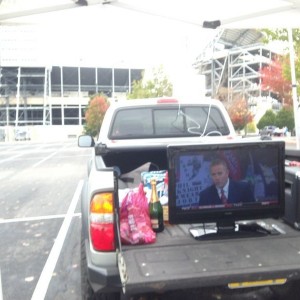 Tailgating with TV!
