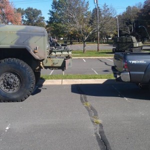 Can I fit these wheels from truck on the left on my taco with out having to