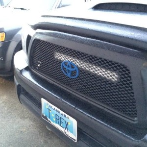 behind the grille lightbar