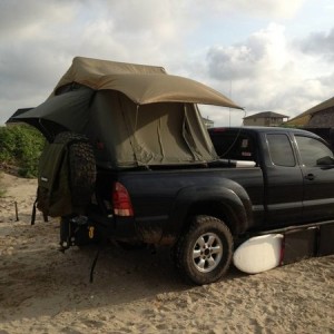Beach Camping in the Kukenam tent 1