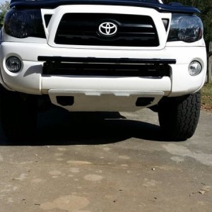 Took off factory skid plate now it's straight