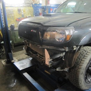 front bumper dismount