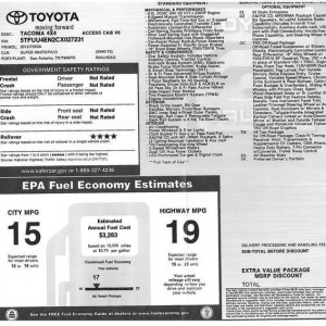 Dealer Specs