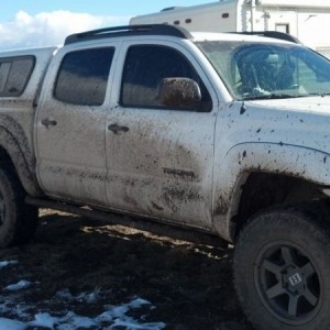 Monday snow, Tuesday mud. Yuck.