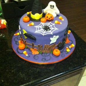 Wife's birthday cake (Halloween baby lol)