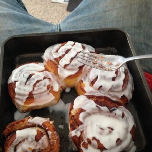 Late breakfast.