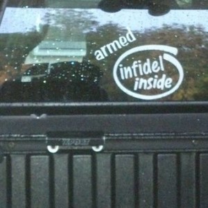 Infidel Sticker