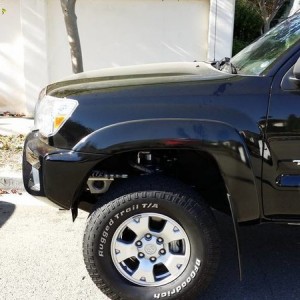 Dirty truck, lift, stock tires