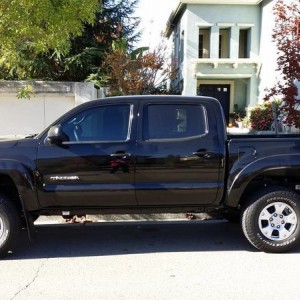 Dirty truck, lift, stock tires