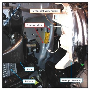 Photos DRLs Tacoma Resistor palcement