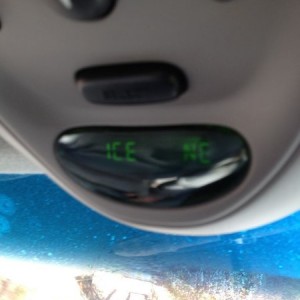 How cold is it? Ice cold. So cold the truck won't even rea it