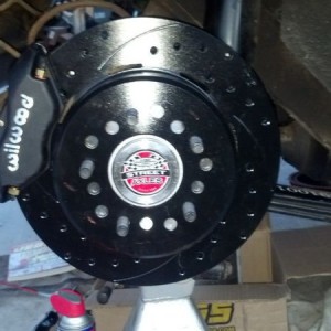 Disc brake conversion on the Nova with Jasmine's with help