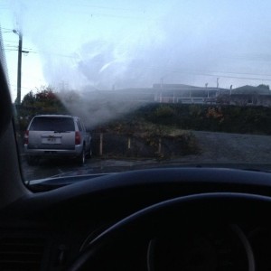 Ever since I moved back to the west coast the inside of my windshield fogs 