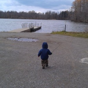 Chilly at the lake today.