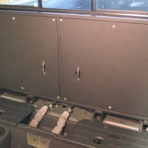 Access cab rear shelf