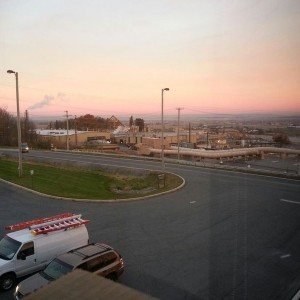 View from the top of the hill at East Penn Mfg.
