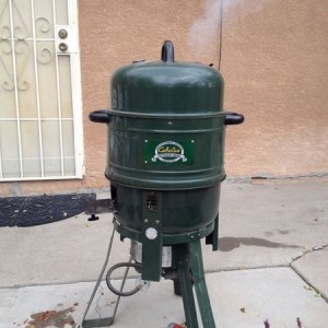 Smoking my first chicken!