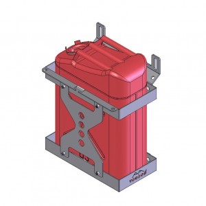 Jerry Can Holder Assembly -  For Tacoma And Gladiator