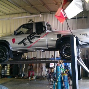 In the shop...