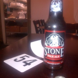A beer while I wait for take out at senor fish....fish tacos!