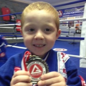 My little guy got second place at his jiu-jitsu tournament.