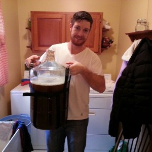 Time to cool. Then add yeast and check 1st grav