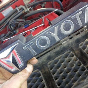 Possible Satoshi grill emblem? Fresh paint after some masking should spruce