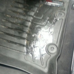 Wtf.. ice on my weathertechs that haven't left the truck..