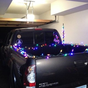 Christmas lights set up...tis the season