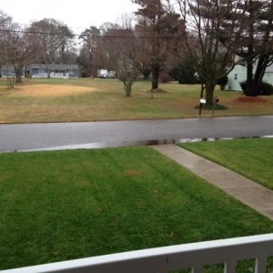 No snow here.