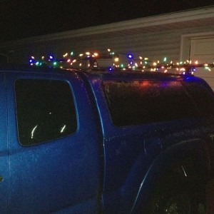 Christmas Lights on Rack