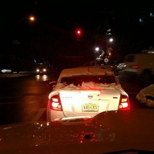 Cops need to crack down on the morons who don't clear their cars of sn