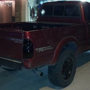 Black/Red 2004 Tacoma