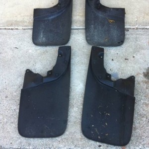 Stock mud flaps front side