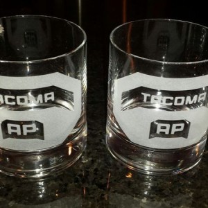 Personalized rocks glasses. These are awesome.