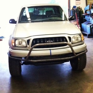 Truck After Leveling Kit Still Under Bumper Fabrication