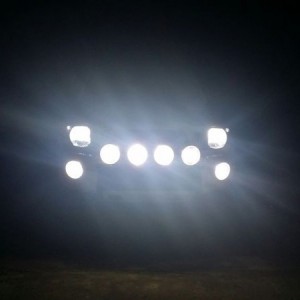 All lit up
