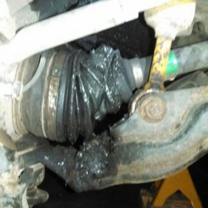 Found this when I was rotating my tires. Must've happened in the last 