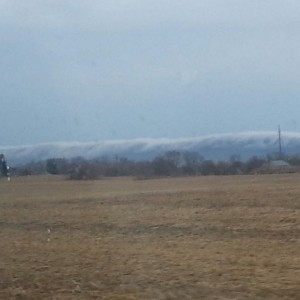 Fog rolling over the mountain. Looks awesome in person