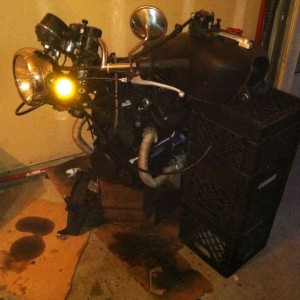 Tearing apart my motorcycle with the hope of putting it back together