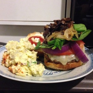 Gourmet burger night