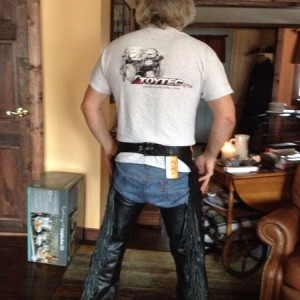 A ToyTec Redneck in leather, ass-less chaps? Hmmm!