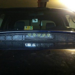 Test fitting light with scoop