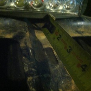 Measuring for new mounting hole